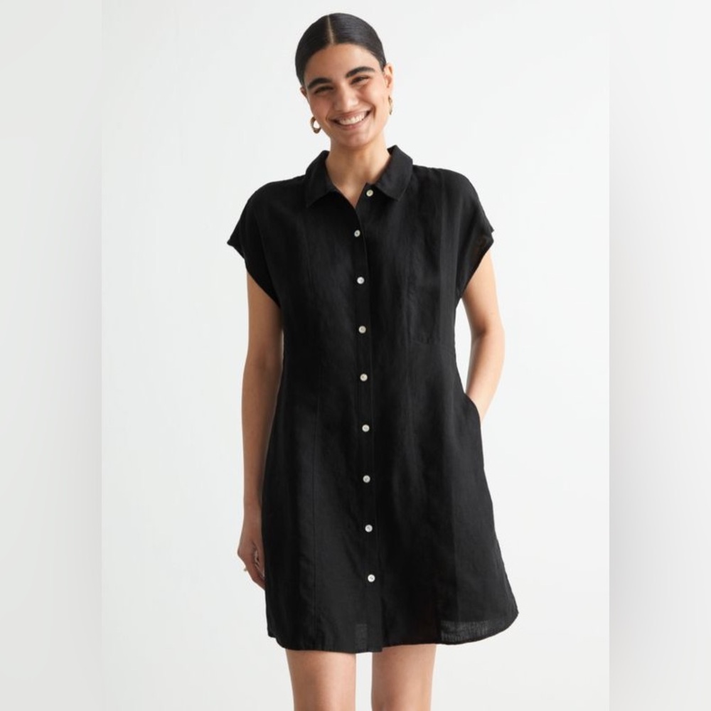 Other Stories linen mini dress, XS